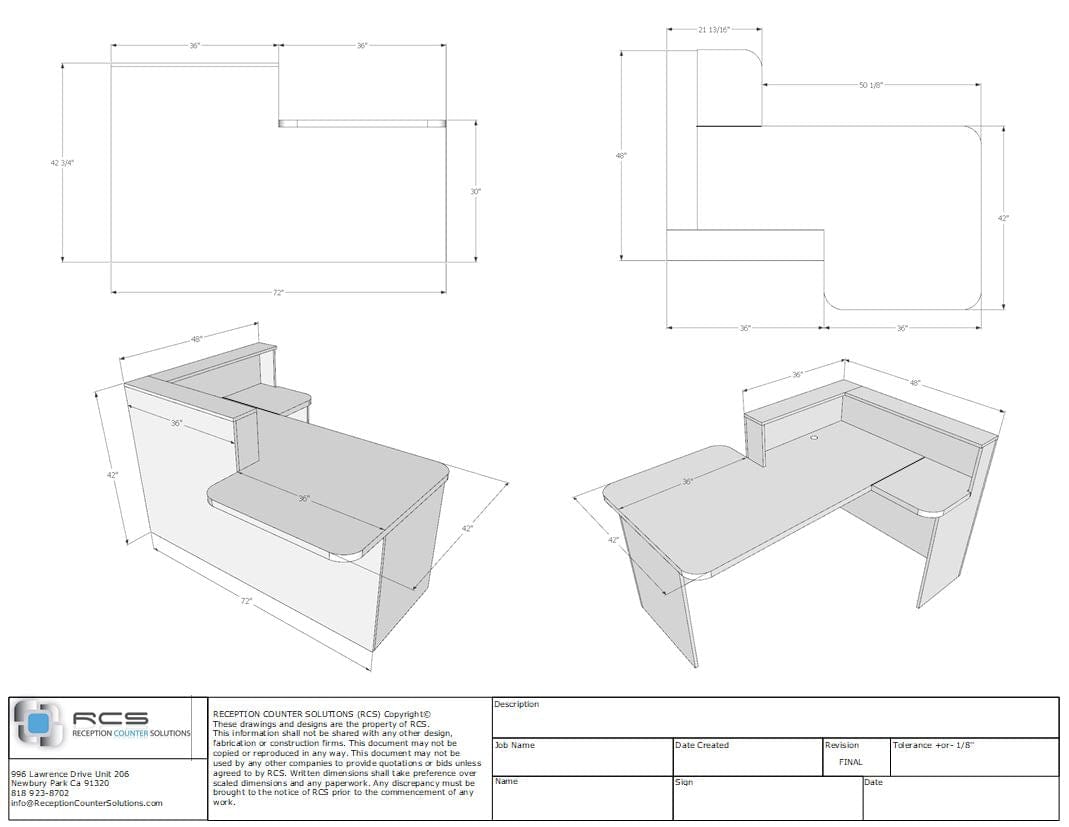 Monterey Reception Desk