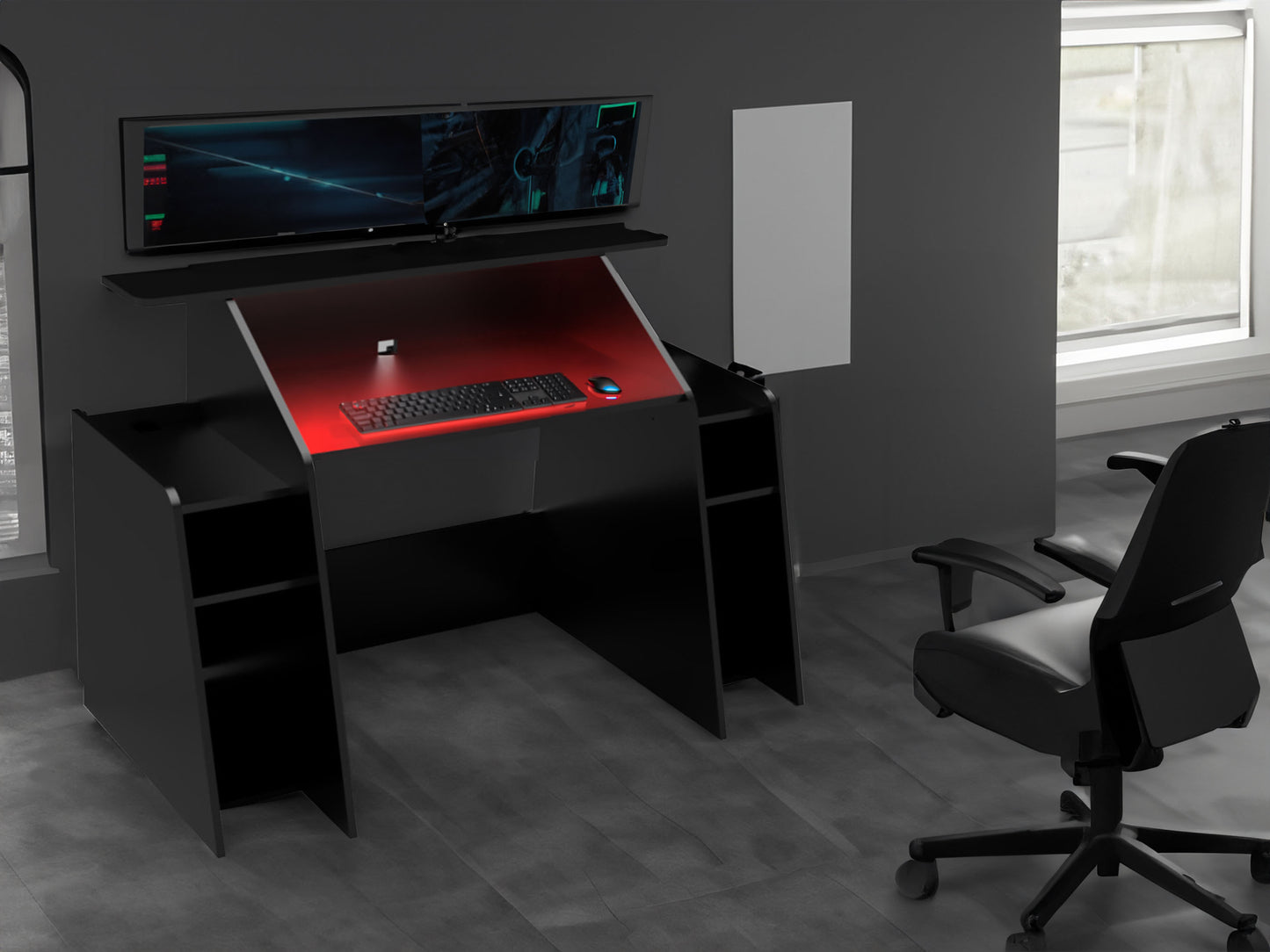 Transform your gaming setup into a powerhouse with the ultimate gaming desk - Nebula Gaming Desk. Engineered for performance and designed with gamers in mind, this desk is your ticket to domination on the virtual battlefield.