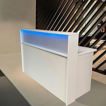 Frosted Malibu Reception Desk