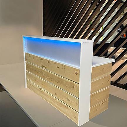 Frosted Malibu Reception Desk