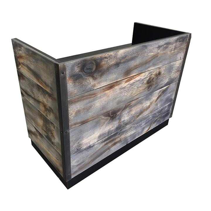 Reclaimed Wood Reception Desk- Reclaimed wood desk