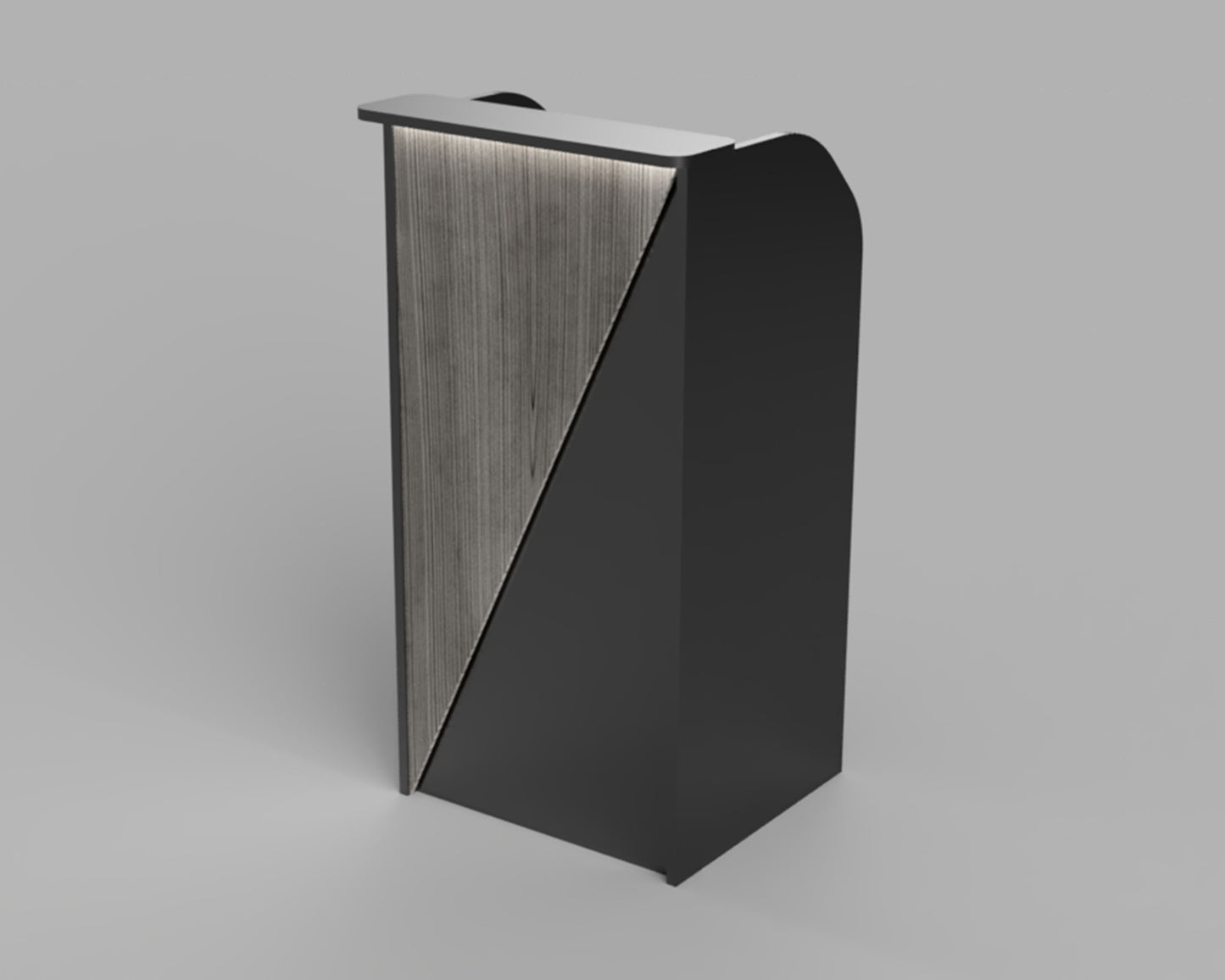 Hostess Stand with multiple color options that can be used as a check in stand, podium, front desk or reception desk
