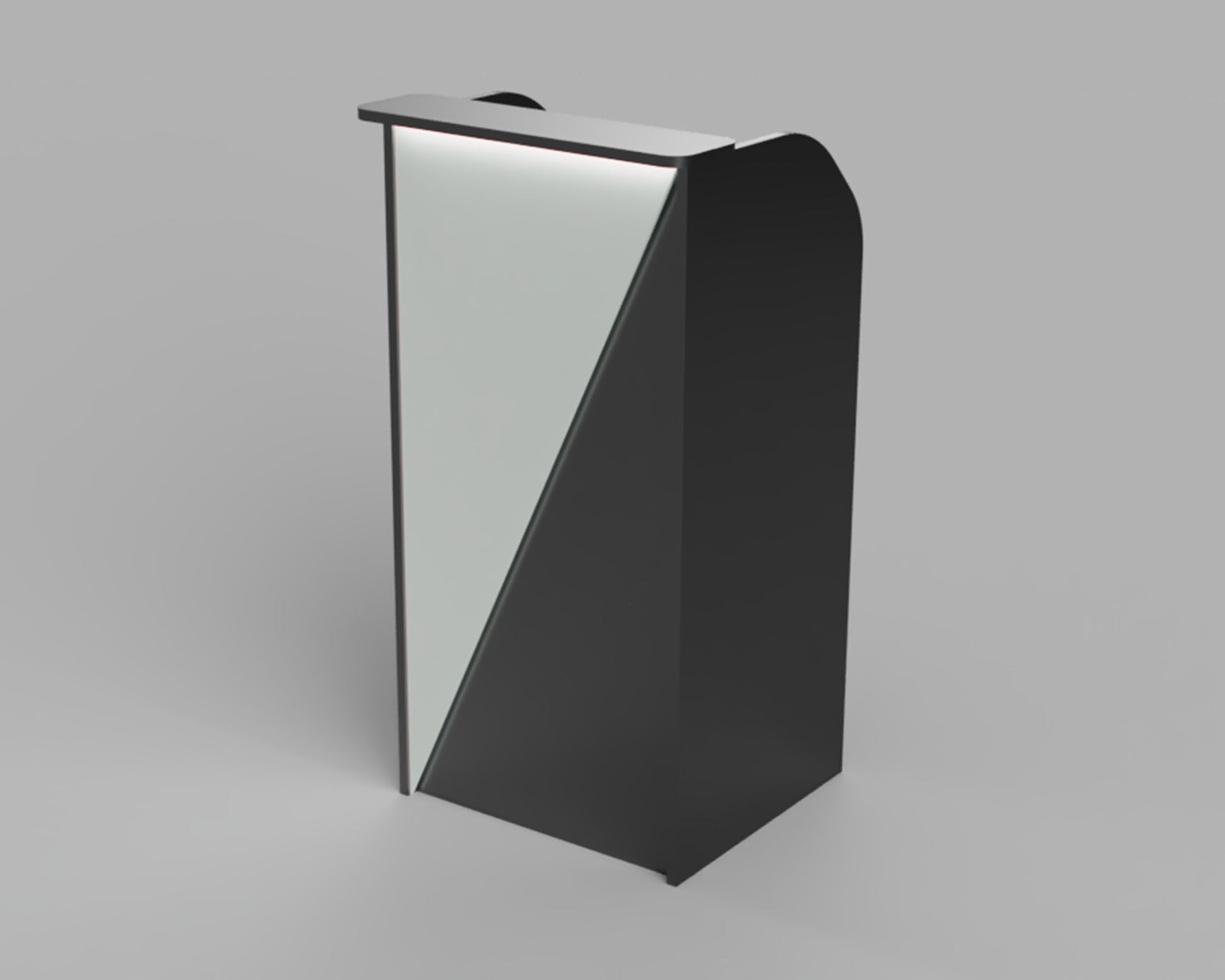 Hostess Stand with multiple color options that can be used as a check in stand, podium, front desk or reception desk