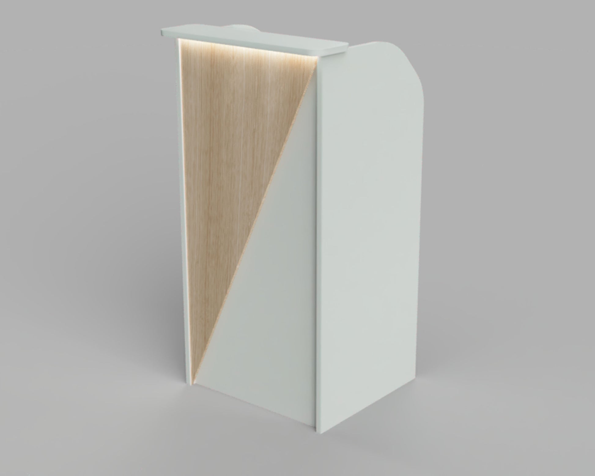 Hostess Stand with multiple color options that can be used as a check in stand, podium, front desk or reception desk