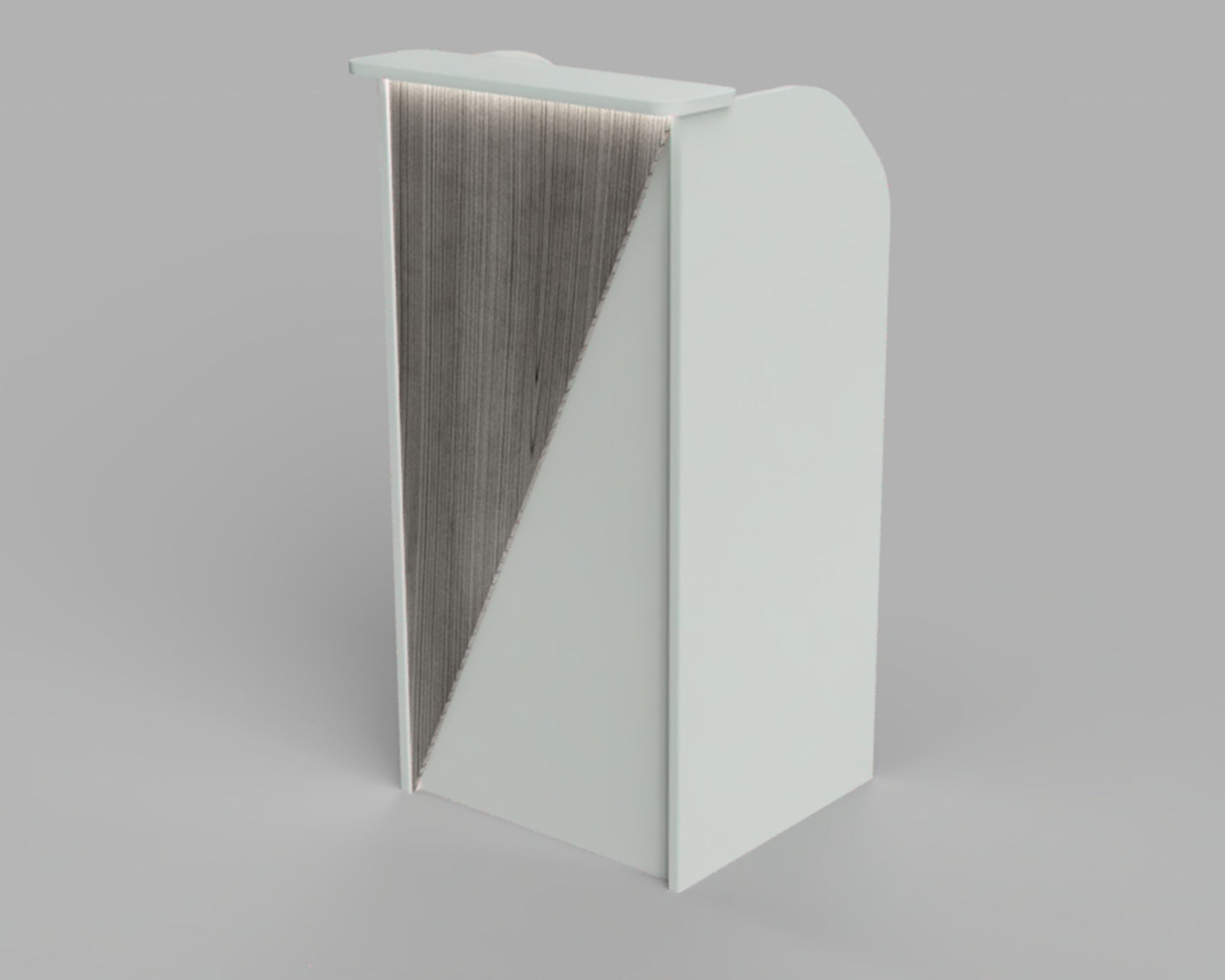 Hostess Stand with multiple color options that can be used as a check in stand, podium, front desk or reception desk