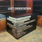 Rustic home bar crafted from reclaimed wood, featuring distressed finishes and ample storage shelves for bottles and glassware, creating a cozy and inviting atmosphere for entertaining guests