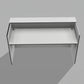Modern White  Los Angeles reception desk that can be used as a sales counter, check in desk, and other office furniture uses