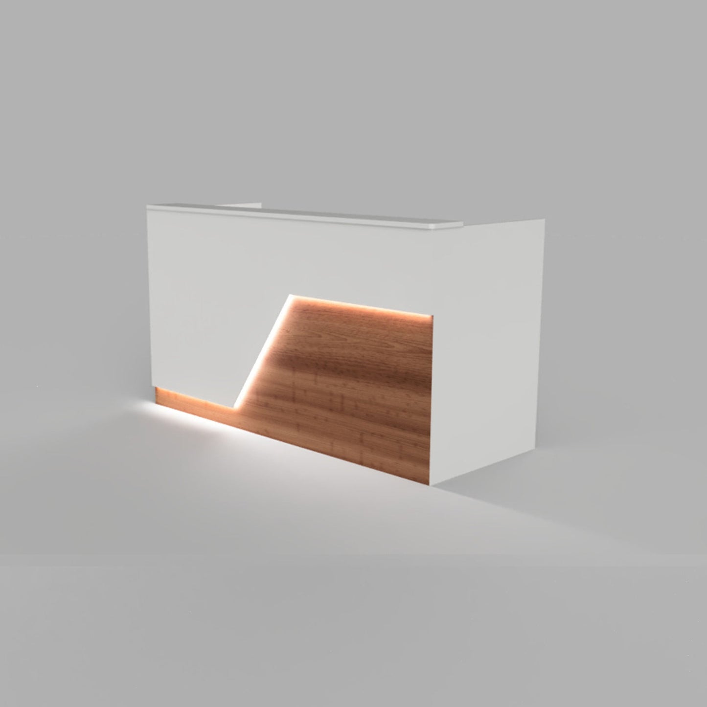 Modern reception desk, sales counter, front desk