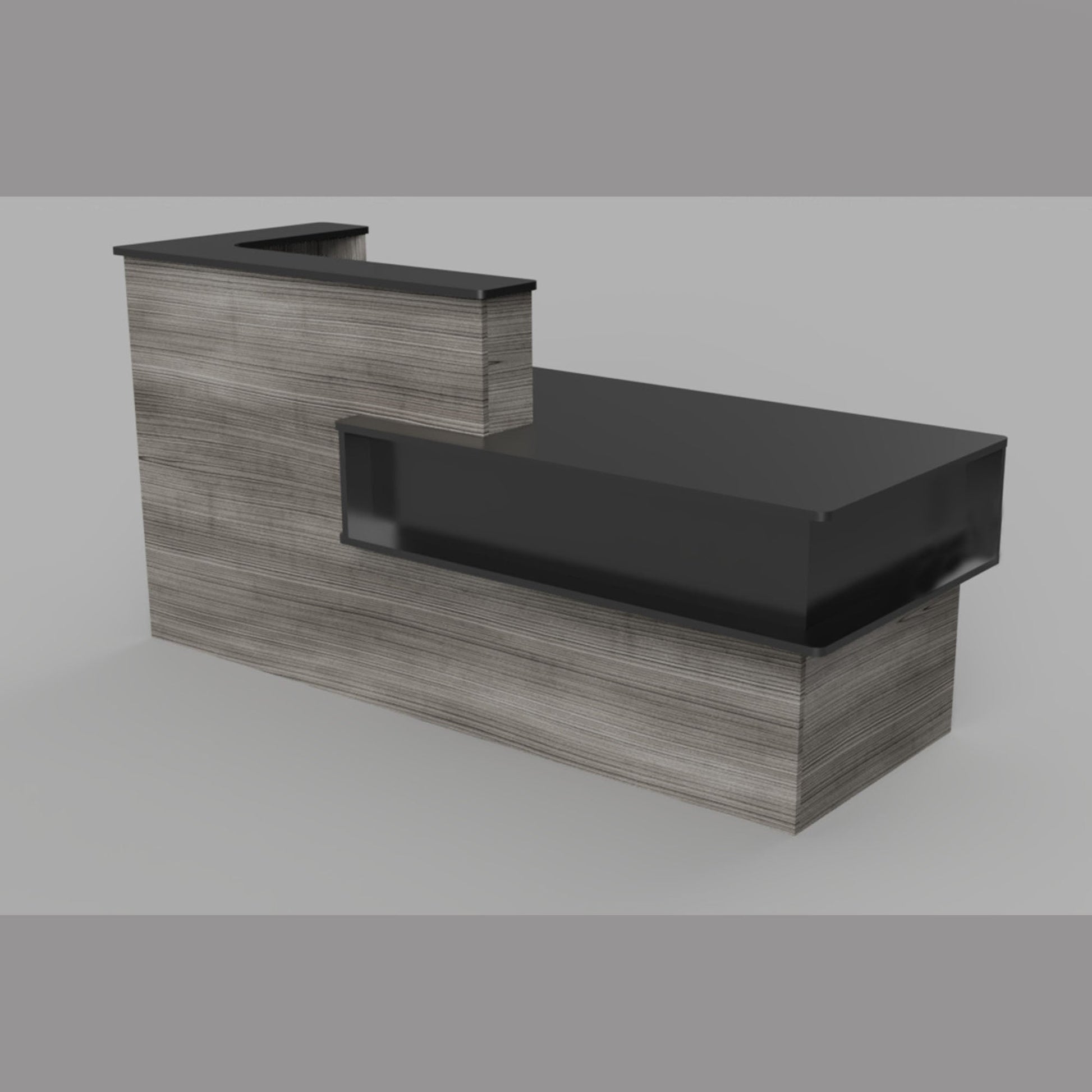 Modern Reception Desk, sales counter, office desk, or front desk. This modern desk is perfect for any office or retail store.