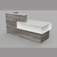 Modern Reception Desk, sales counter, office desk, or front desk. This modern desk is perfect for any office or retail store.