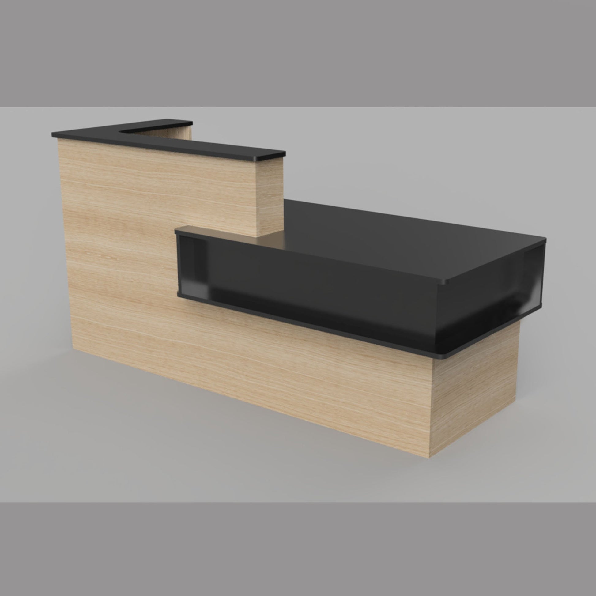 Modern Reception Desk, sales counter, office desk, or front desk. This modern desk is perfect for any office or retail store.