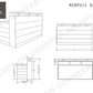 White Washed Memphis Reception Desk - Reclaimed wood reception Desk- Rustic Reception Desk