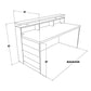Memphis Reception Desk - Reclaimed wood reception Desk- Rustic Reception Desk