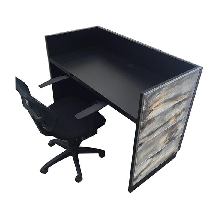 Reclaimed Wood Reception Desk- Reclaimed wood desk