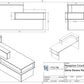 Modern Reception Desk, sales counter, office desk, or front desk. This modern desk is perfect for any office or retail store.